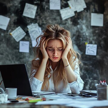 Indie author at desk looking overwhelmed while planning book launch